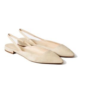 Elegant Cream the editor Slingback Flats natural size 8